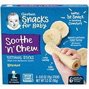 Gerber Snacks for Baby Soothe n Chew Teething Sticks - Banana
