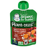 Gerber Organic for Toddler Plant-tastic Pouch - Sweet Potato Cherry Smash with Oats