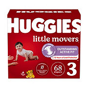 Huggies Little Movers Baby Diapers - Size 3