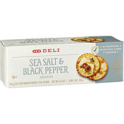 H-E-B Sea Salt & Black Pepper Deli Crackers