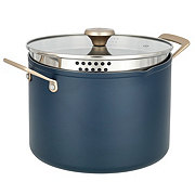 our goods Non-Stick Sauté Pan with Glass Lid - Pebble Gray - Shop Stock  Pots & Sauce Pans at H-E-B