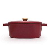 Kitchen & Table by H-E-B Enameled Cast Iron Skillet - Bordeaux Red - Shop  Frying Pans & Griddles at H-E-B