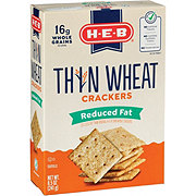 H-E-B Thin Wheat Crackers - Reduced Fat