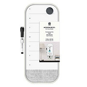 U Brands Modern Bevel Weekly Dry Erase Board – White Frame