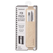 Bookaroo Pen Pouch for Notebook & Journal - Gold