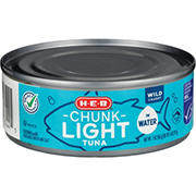 H-E-B Chunk Light Tuna in Water, 5 oz