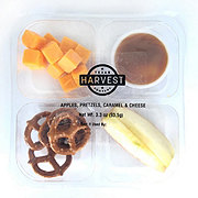 Texas Harvest Red Apples, Pretzels, Cheddar Cheese & Caramel Dip Snack Tray