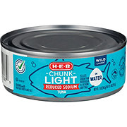 StarKist No Salt Added Chunk White Albacore Tuna in Water - Shop Seafood at  H-E-B