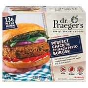 Dr. Praeger's Perfect Chick'n Spinach Pesto Burger