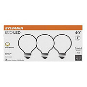 Sylvania ECO G25 40-Watt Frosted LED Light Bulbs - Soft White