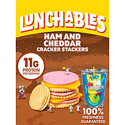 Lunchables Snack Kit Tray - Ham & Cheddar Cracker Stackers, Capri Sun & Cookies
