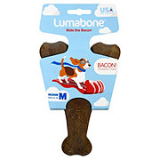 Lumabone Medium Bacon Wishbone Dog Chew Toy