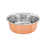 Ruffin' It 1 Quart Copper Non-Skid Stainless Steel Pet Bowl