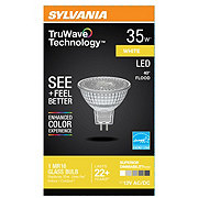 Sylvania TruWave MR16 35-Watt LED Glass Flood Light Bulb - White