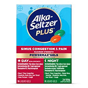 Alka-Seltzer Plus Day + Night Sinus Congestion & Pain PowerMax Gels