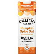 Califia Farms Dairy-Free Oat Milk Barista Blend Liquid Coffee Creamer - Pumpkin Spice 