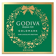 Godvia Goldmark Assorted Dark Chocolate Creations Christmas Gift Box, 9 pc