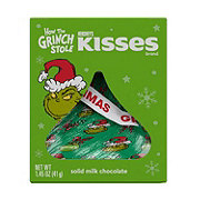 Hershey's Kisses Grinch Solid Milk Chocolate Christmas Candy