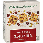 Central Market Cranberry Pepita Mini Crisps