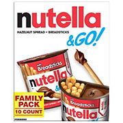 Nutella & Go Chocolate Hazelnut Spread with Breadsticks, Family Pack