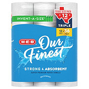 H-E-B Our Finest Invent-A-Size Paper Towels - Texas-Size Pack