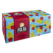 Polar Seltzer Water Raspberry Lime 12 oz Cans
