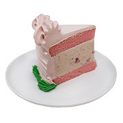 H-E-B Bakery Poteet Strawberry Ice Cream Cake Slice
