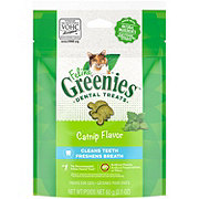 FELINE GREENIES Adult Natural Dental Care Cat Treats - Catnip Flavor