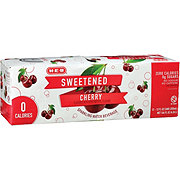 H-E-B Sweetened Cherry Sparkling Water 12 pk Cans