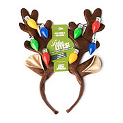 Lotsa Lites Fuzzy Flashing Jumbo Bulb Antlers