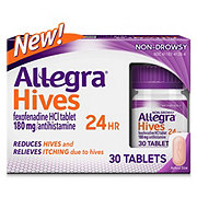 Allegra Hives 24 Hour Non-Drowsy Antihistamine Tablets
