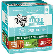 H-E-B Texas Pets Dental Sticks Variety Pack - Large Dogs