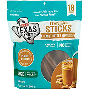 H-E-B Texas Pets Peanut Butter-Flavored Dental Sticks - Large Dogs
