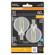 Sylvania TruWave G16.5 60-Watt Clear LED Light Bulbs - Soft White