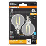 Sylvania TruWave G16.5 40-Watt Clear LED Light Bulbs - Soft White