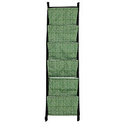 Evergreen 6 Pocket Hanging Wall Planter - Green