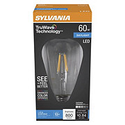 Sylvania TruWave ST19 60-Watt Clear LED Light Bulb - Daylight