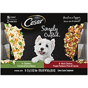 Cesar Simply Crafted Wet Dog Food Complements Variety Pack