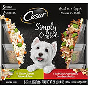 Cesar Simply Crafted Chicken & Beef Wet Dog Food Variety Pack