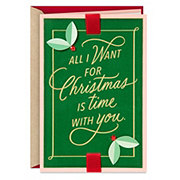 Hallmark All I Want for Christmas Card - S20