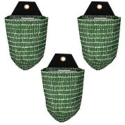 Evergreen 3 Hanging Pocket Planters - Green