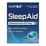 HealthA2Z Sleep Aid Diphenhydramine HCl 50 mg Softgels