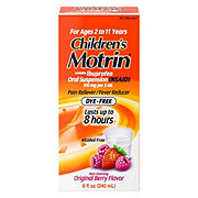 Children's Motrin Oral Suspension Dye-Free Berry Liquid