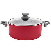 our goods Stockpot with Glass Lid - Scarlet Red