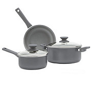 our goods Non-Stick Cookware Set - Pebble Gray