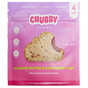 Chubby Snacks Plant-Based Frozen Sandwiches - Almond Butter & Strawberry Jam