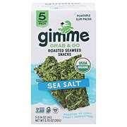Gimme Grab & Go Roasted Seaweed Snacks Sea Salt