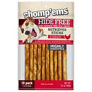Ruffin' It Chomp'ems Hide Free Chicken Retriever Sticks Dog Chews