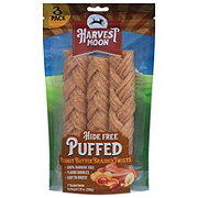 Harvest Moon Puffed Peanut Butter Braided Twists Dog Treats