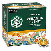 Starbucks Veranda Blend Blonde Roast Single Serve Coffee K Cups - Shop ...